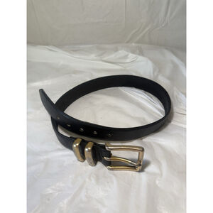 HONEST BY BRIGHTON BLACK GENUINE LEATHER BELT SIZE 34